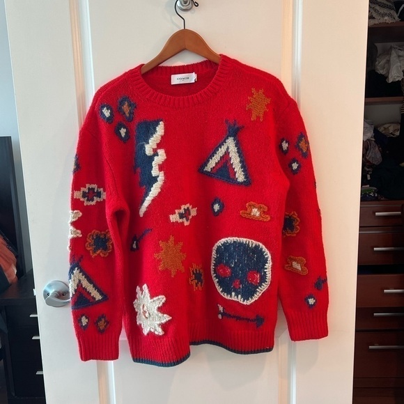 COACH Motif Crewneck Sweater - Picture 5 of 15